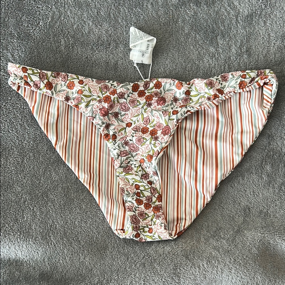 Volcom Kids Floral and Striped Bottoms - Red and Green